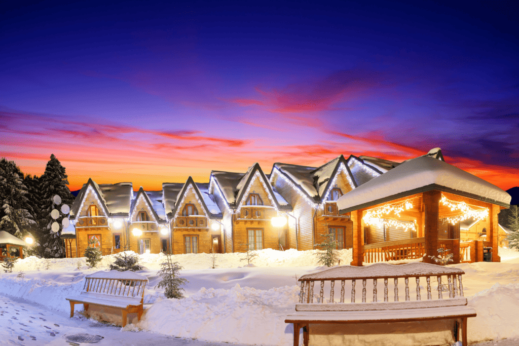 festive outdoor lighting in calgary